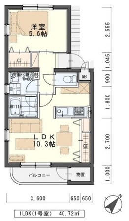 福田町駅 徒歩9分 3階の物件間取画像